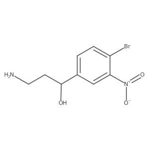 3-Amino-1-(4-bromo-3-nitrophenyl)propan-1-ol Structure