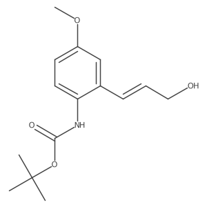 tert-butyl N-[2-(3-hydroxyprop-1-en-1-yl)-4-methoxyphenyl]carbamate Structure
