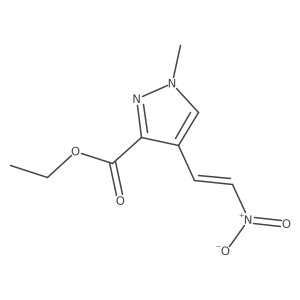 ethyl 1-methyl-4-(2-nitroethenyl)-1H-pyrazole-3-carboxylate结构式