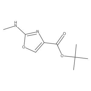 Tert-butyl 2-(methylamino)-1,3-oxazole-4-carboxylate Structure