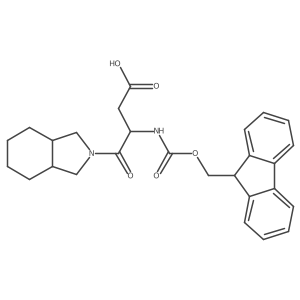4-[(3aR,7aS)-octahydro-1H-isoindol-2-yl]-3-({[(9H-fluoren-9-yl)methoxy]carbonyl}amino)-4-oxobutanoic acid Structure