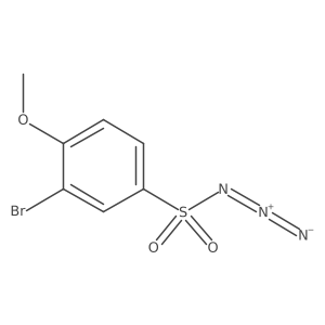 3-Bromo-4-methoxybenzenesulfonyl azide结构式