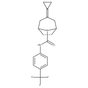 3-Cyclopropylidene-N-[4-(trifluoromethyl)phenyl]-8-azabicyclo[3.2.1]octane-8-carboxamide Structure