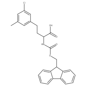 (2S)-4-(3-chloro-5-methylphenyl)-2-{[(9H-fluoren-9-ylmethoxy)carbonyl]amino}butanoic acid Structure