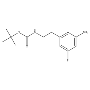 tert-butyl N-[2-(3-amino-5-fluorophenyl)ethyl]carbamate Structure