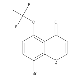 8-Bromo-5-(trifluoromethoxy)quinolin-4(1H)-one结构式