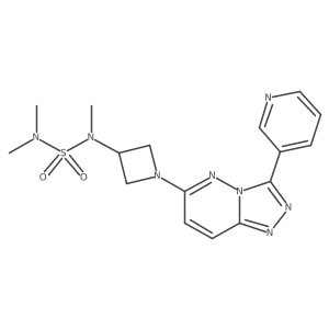 Dimethyl[methyl({1-[3-(pyridin-3-yl)-[1,2,4]triazolo[4,3-b]pyridazin-6-yl]azetidin-3-yl})sulfamoyl]amine Structure