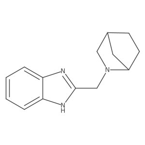 2-({2-azabicyclo[2.2.1]heptan-2-yl}methyl)-1H-1,3-benzodiazole结构式