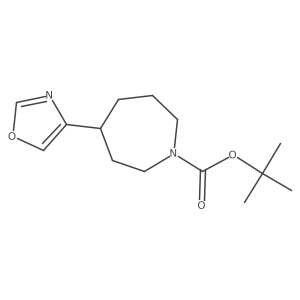 tert-Butyl (S)-4-(oxazol-4-yl)azepane-1-carboxylate Structure