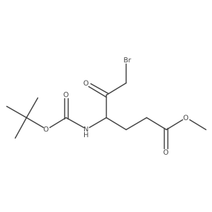 Methyl (4S)-6-bromo-4-[(2-methylpropan-2-yl)oxycarbonylamino]-5-oxohexanoate结构式