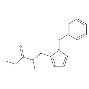 N-[(1-benzyl-1H-imidazol-2-yl)methyl]-2-chloro-N-methylacetamide Structure
