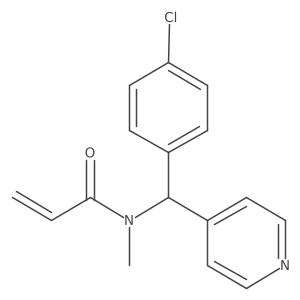 N-[(4-Chlorophenyl)-pyridin-4-ylmethyl]-N-methylprop-2-enamide结构式