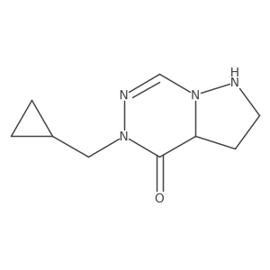 5-(Cyclopropylmethyl)-1,2,3,3a-tetrahydropyrazolo[1,5-d][1,2,4]triazin-4-one Structure
