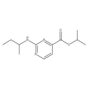 Propan-2-yl 2-[(butan-2-yl)amino]pyrimidine-4-carboxylate Structure