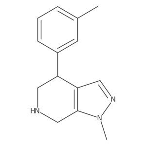 1-methyl-4-(3-methylphenyl)-1H,4H,5H,6H,7H-pyrazolo[3,4-c]pyridine Structure