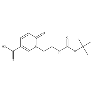 1-(2-{[(Tert-butoxy)carbonyl]amino}ethyl)-6-oxo-1,6-dihydropyridine-3-carboxylic acid Structure