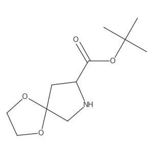 tert-butyl (8S)-1,4-dioxa-7-azaspiro[4.4]nonane-8-carboxylate结构式