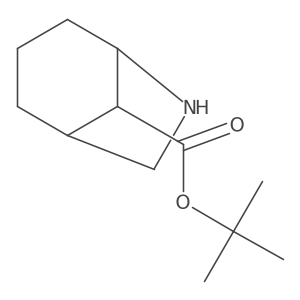 Tert-butyl 6-azabicyclo[3.2.1]octane-8-carboxylate结构式