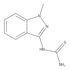 N-(1-Methyl-1H-indaZol-3-yl)thiourea结构式