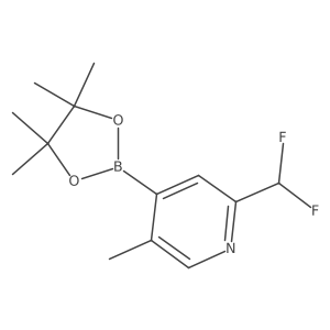 2-(Difluoromethyl)-5-methyl-4-(4,4,5,5-tetramethyl-1,3,2-dioxaborolan-2-yl)pyridine结构式