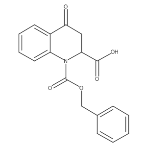 (2S)-1-[(benzyloxy)carbonyl]-4-oxo-1,2,3,4-tetrahydroquinoline-2-carboxylic acid Structure