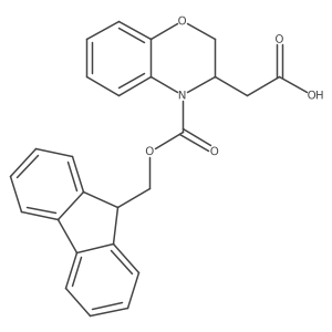 2-(4-{[(9H-fluoren-9-yl)methoxy]carbonyl}-3,4-dihydro-2H-1,4-benzoxazin-3-yl)acetic acid Structure