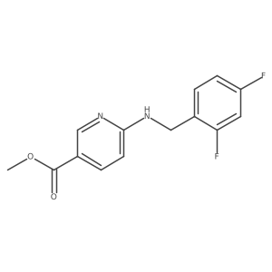 Methyl 6-{[(2,4-difluorophenyl)methyl]amino}pyridine-3-carboxylate Structure