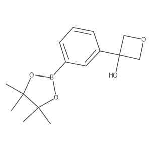 3-[3-(Tetramethyl-1,3,2-dioxaborolan-2-yl)phenyl]oxetan-3-ol结构式