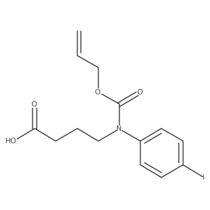 4-[(4-Iodophenyl)[(prop-2-en-1-yloxy)carbonyl]amino]butanoic acid结构式