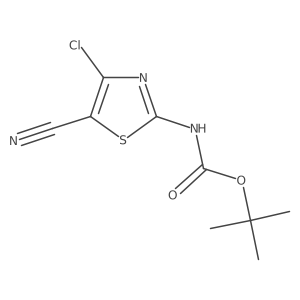tert-butyl N-(4-chloro-5-cyano-1,3-thiazol-2-yl)carbamate Structure