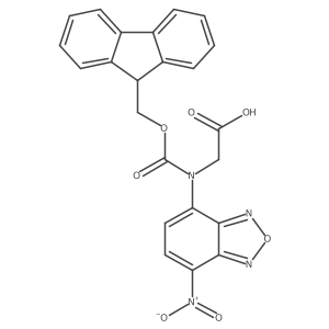 2-({[(9H-fluoren-9-yl)methoxy]carbonyl}(7-nitro-2,1,3-benzoxadiazol-4-yl)amino)acetic acid结构式