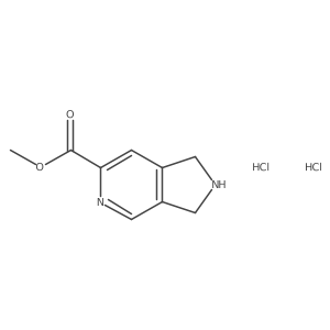 methyl 1H,2H,3H-pyrrolo[3,4-c]pyridine-6-carboxylate dihydrochloride Structure