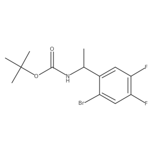 (S)-Tert-butyl (1-(2-bromo-4,5-difluorophenyl)ethyl)carbamate Structure