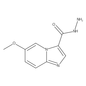 6-Methoxyimidazo[1,2-a]pyridine-3-carbohydrazide结构式