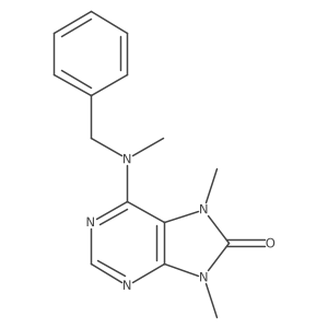 6-[benzyl(methyl)amino]-7,9-dimethyl-8,9-dihydro-7H-purin-8-one Structure