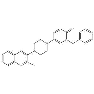 6-[4-(3-Methylquinoxalin-2-yl)piperazin-1-yl]-2-[(pyridin-2-yl)methyl]-2,3-dihydropyridazin-3-one Structure