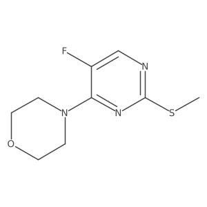 4-[5-Fluoro-2-(methylthio)-4-pyrimidinyl]morpholine结构式