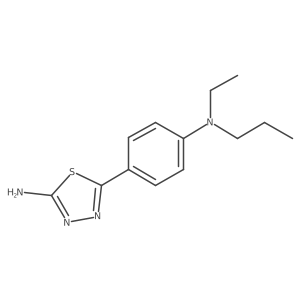 1,3,4-Thiadiazol-2-amine,5-[4-(ethylpropylamino)phenyl]- Structure