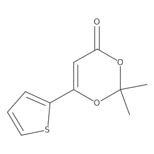 2,2-Dimethyl-6-thiophen-2-yl-[1,3]dioxin-4-one Structure