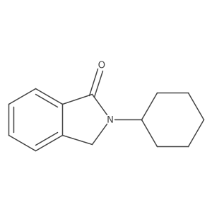 2-cyclohexyl-2,3-dihydro-1H-isoindol-1-one结构式