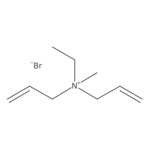 N-Allyl-N-ethyl-N-methylprop-2-en-1-aminium bromide结构式