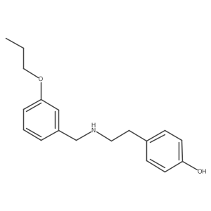 4-(2-((3-Propoxybenzyl)amino)ethyl)phenol Structure