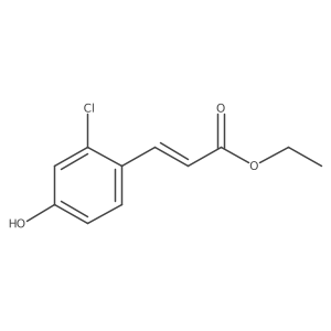 Ethyl (E)-3-(2-chloro-4-hydroxyphenyl)acrylate结构式