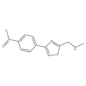 N-Methyl-3-(4-nitrophenyl)-1,2,4-oxadiazole-5-methanamine结构式