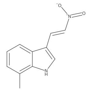 1h-Indole,7-methyl-3-(2-nitroethenyl)-结构式