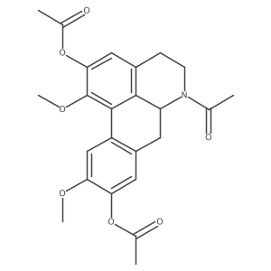 4H-Dibenzo[de,g]quinoline-2,9-diol, 6-acetyl-5,6,6a,7-tetrahydro-1,10-dimethoxy-, diacetate (ester), (S)- Structure
