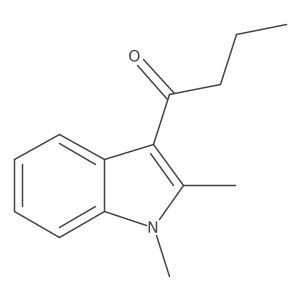 1-(1,2-Dimethyl-1H-indol-3-yl)-1-butanone Structure