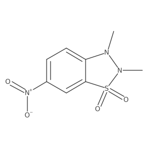 1,2,3-Benzothiadiazole, 2,3-dihydro-2,3-dimethyl-6-nitro-, 1,1-dioxide Structure
