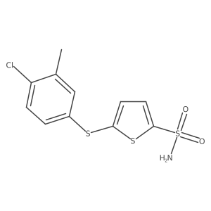 2-Thiophenesulfonamide,5-[(4-chloro-3-methylphenyl)thio]-结构式