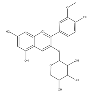 Peonidin-3-O-alpha-arabinopyranoside Structure